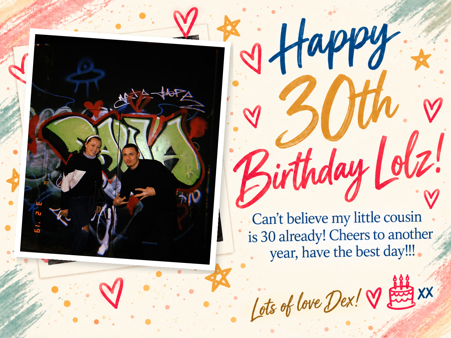Birthday postcard 40
